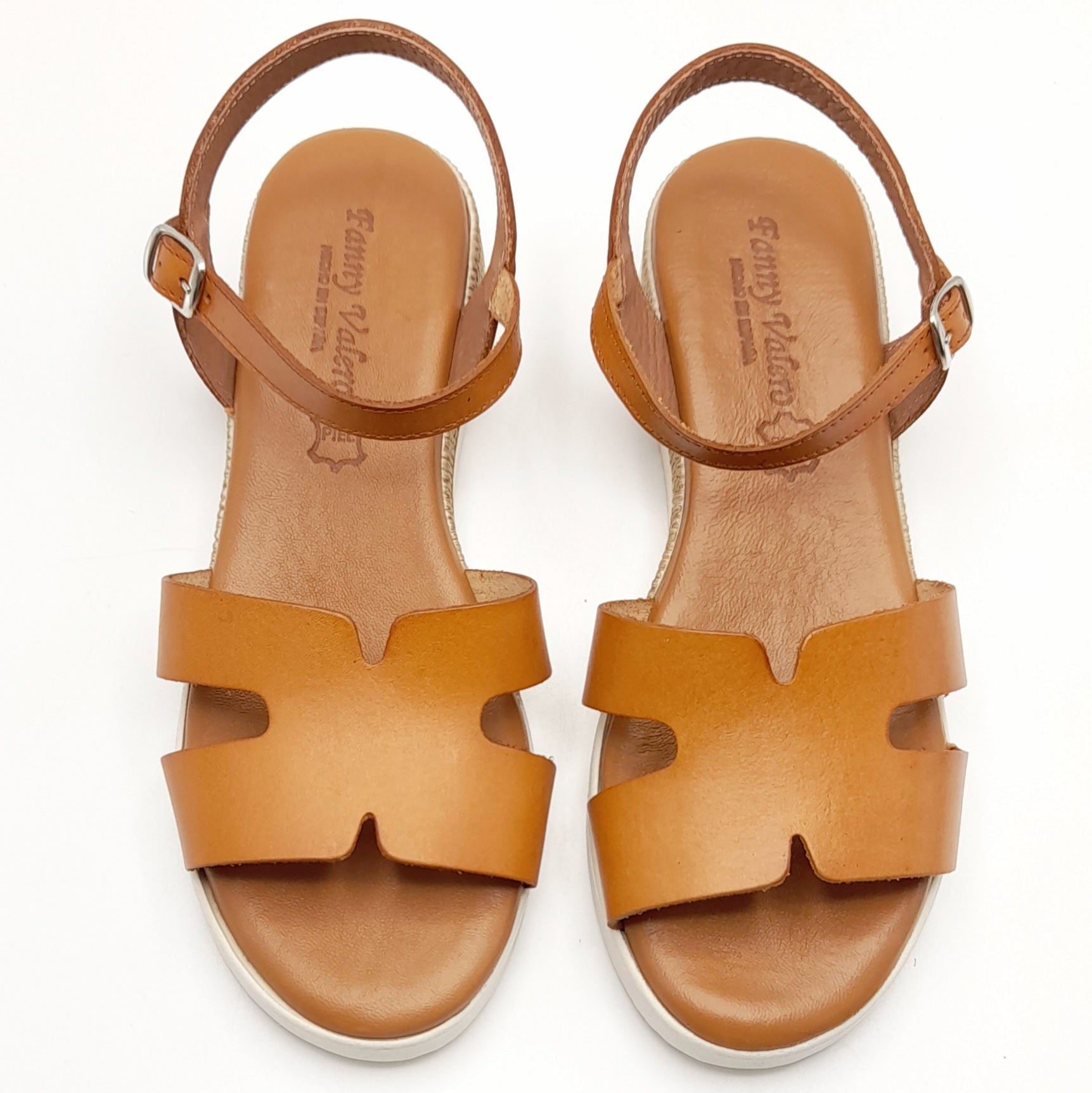 Sandalias mujer Fanny Valero 613 Canela
