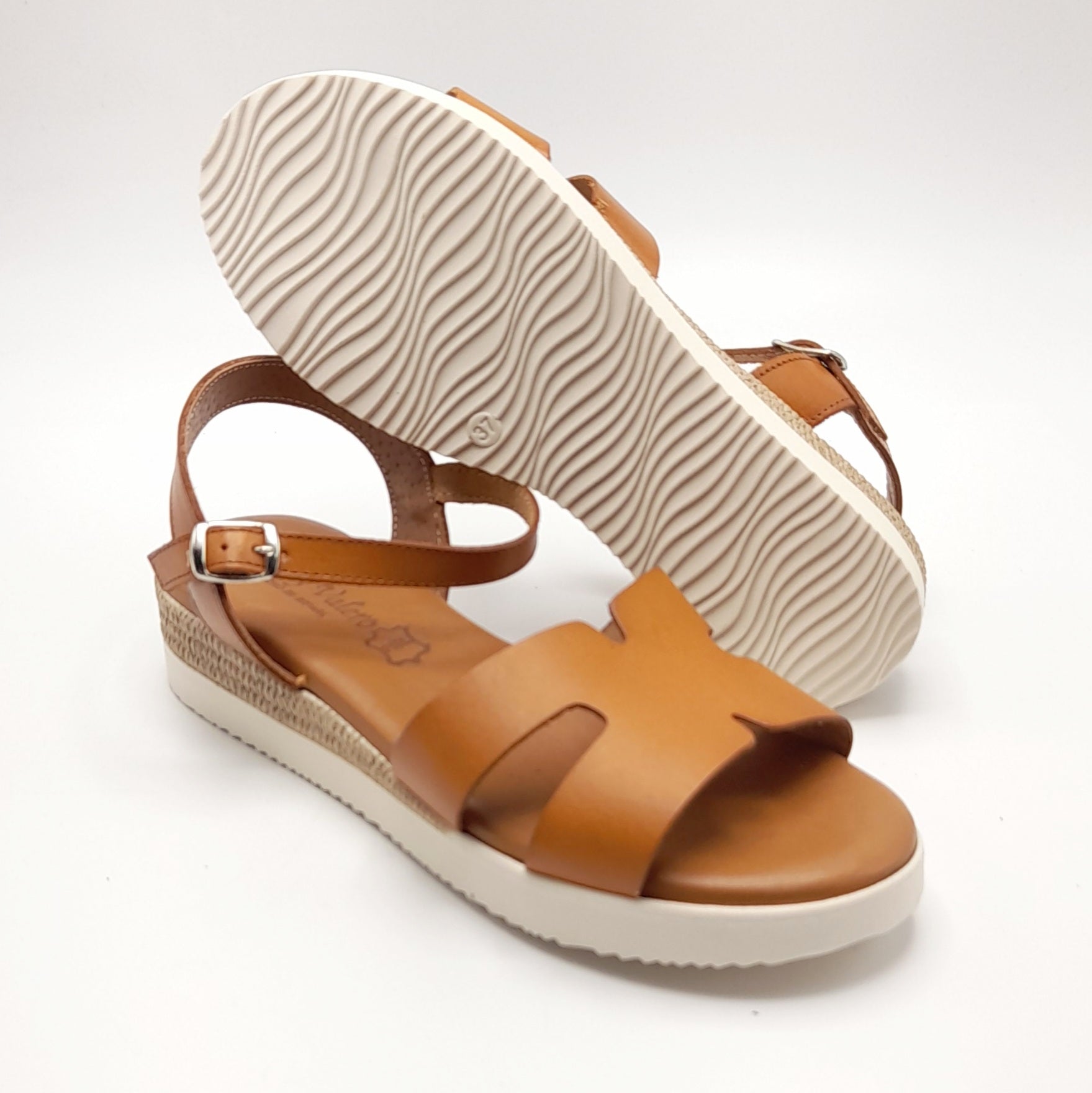 Sandalias mujer Fanny Valero 613 Canela