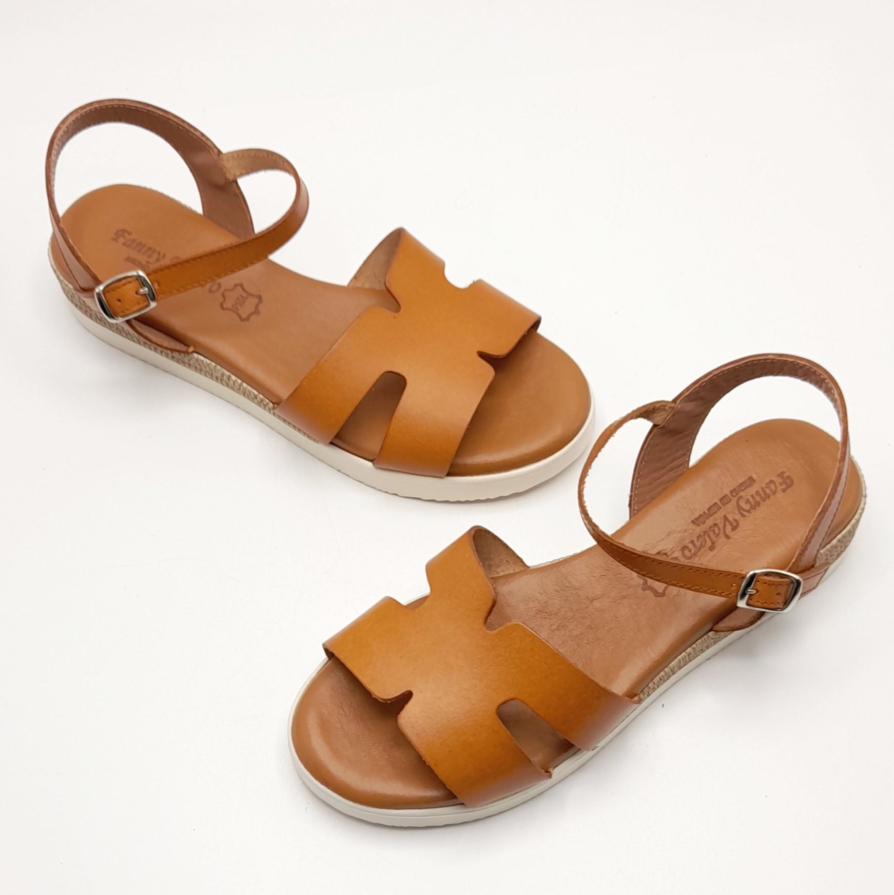 Sandalias mujer Fanny Valero 613 Canela