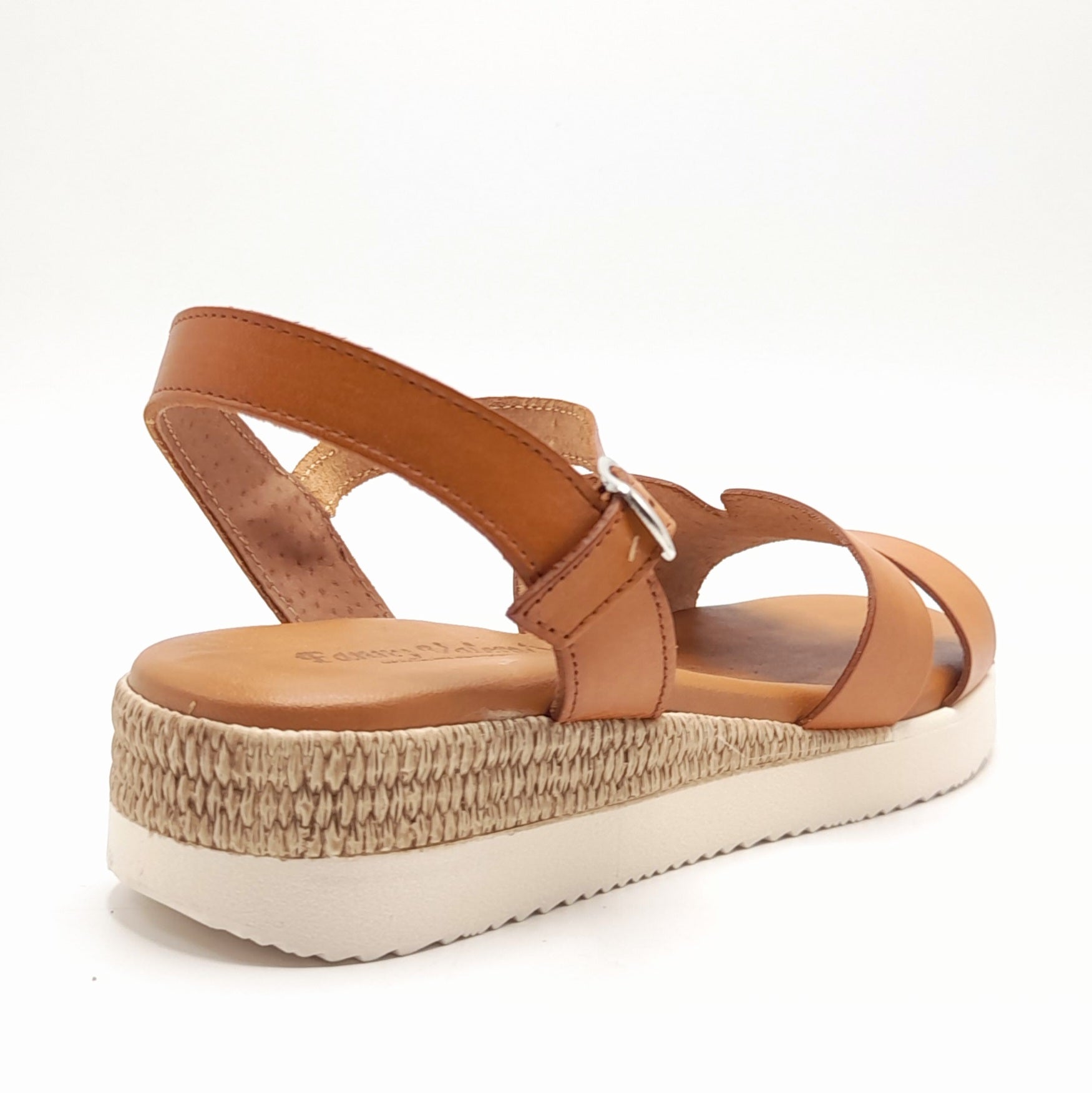 Sandalias mujer Fanny Valero 613 Canela