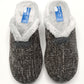 Zapatillas casa mujer MURO 6307 gris y marino.