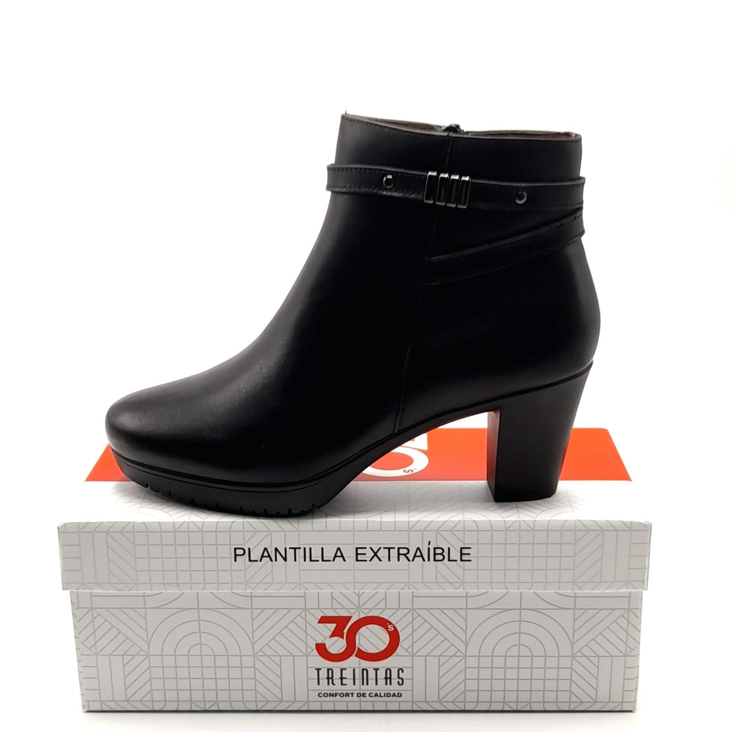Botín Tacón mujer TREINTAS SHOES 4220 Negro