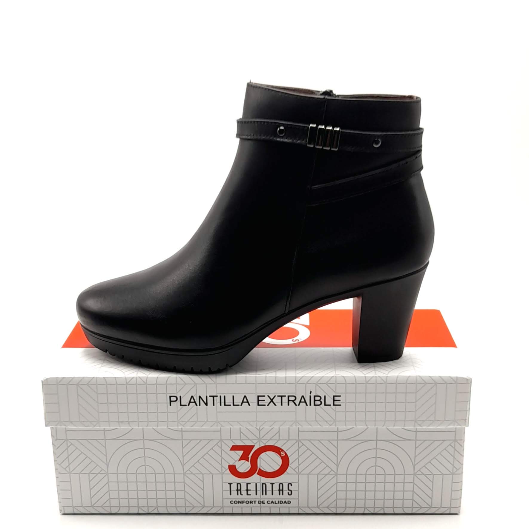 Botín Tacón mujer TREINTAS SHOES 4220 Negro