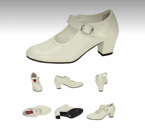 Zapatos flamenco CARLETI Blanco modelo 15
