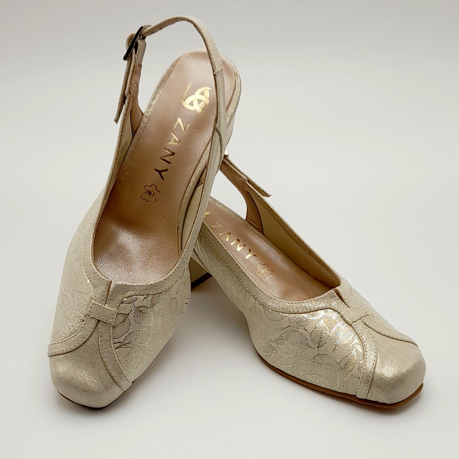 Zapatos mujer Zany 563 Licra trigal
